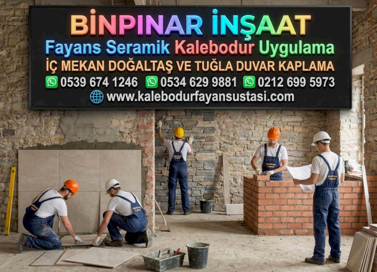 İÇ MEKAN DOĞALTAŞ VE TUĞLA DUVAR KAPLAMA